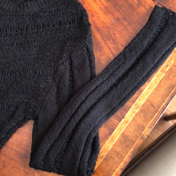 Kimberly Ovitz Black Knit A-Line Sweater - Picture 5 of 6
